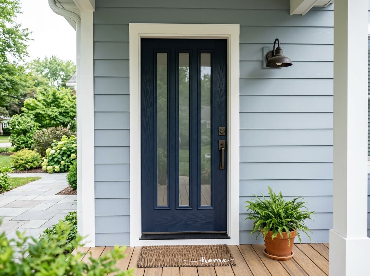New exterior door installation